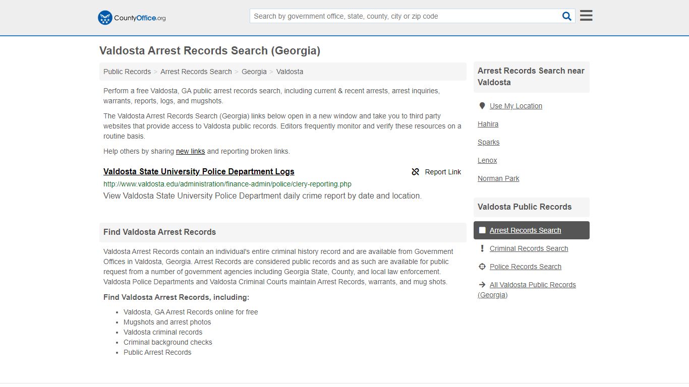 Arrest Records Search - Valdosta, GA (Arrests & Mugshots)